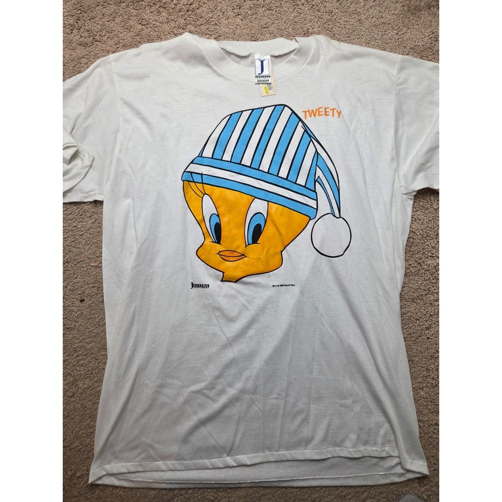 NWT 1993 Tweety‎ Bird Jostens Nightwear Single Stitch Tee Looney Tune